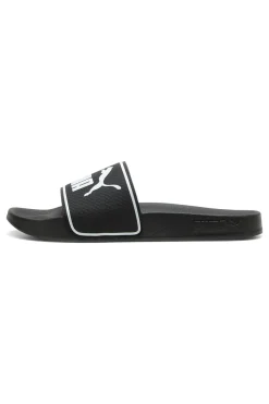 Ciabatte nere con logo bianco e fascia imbottita Puma Leadcat 2.0