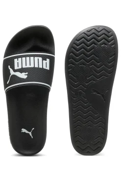 Ciabatte nere con logo bianco e fascia imbottita Puma Leadcat 2.0