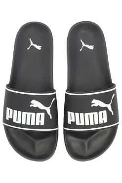 Ciabatte nere con logo bianco Puma Leadcat 2.0