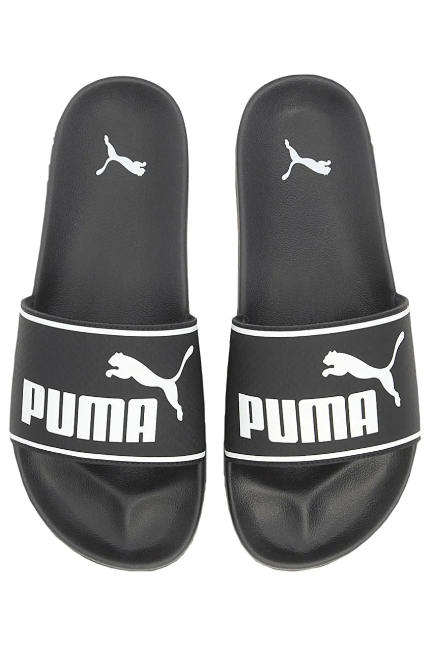 Ciabatte nere con logo bianco Puma Leadcat 2.0