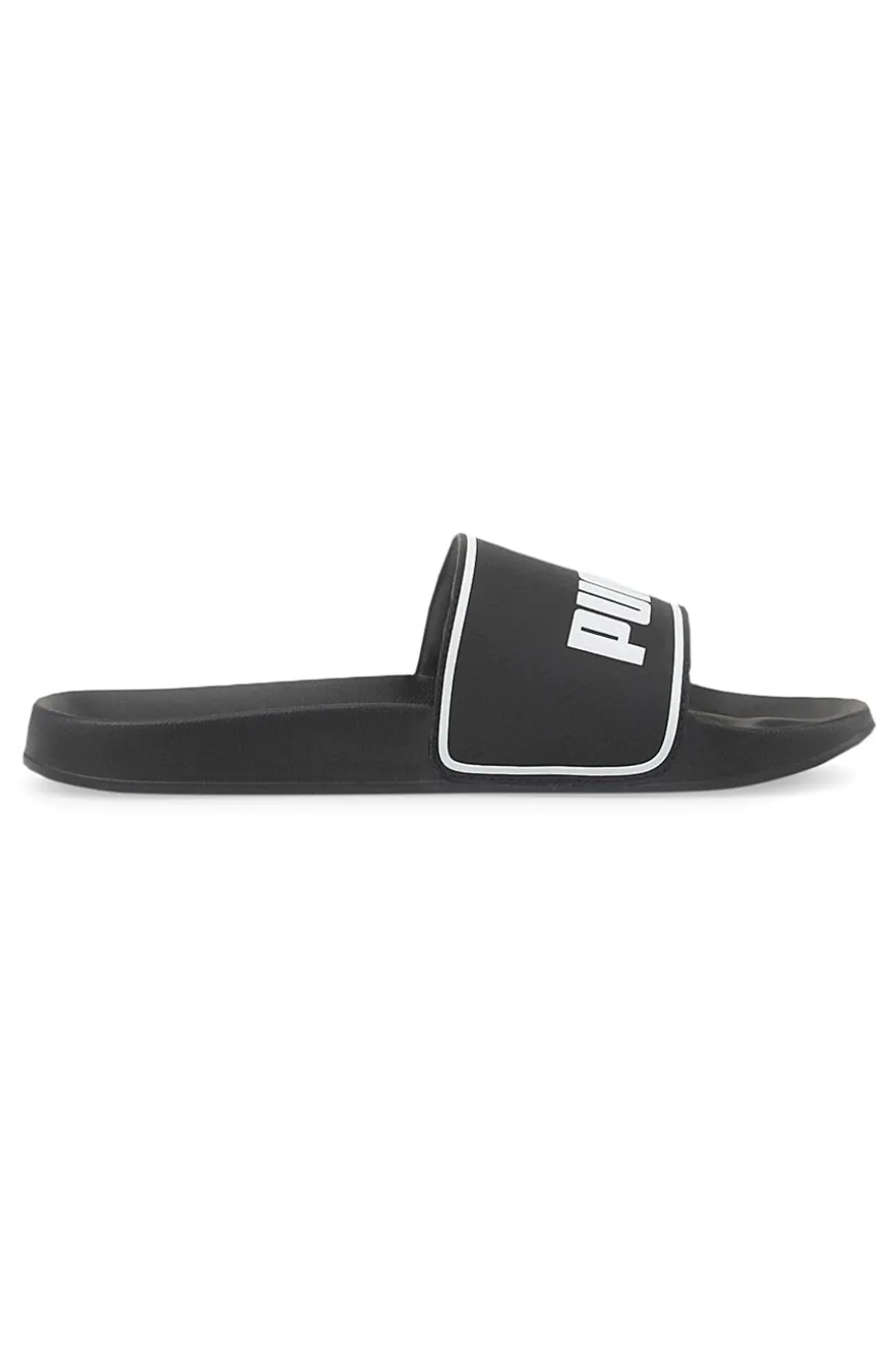 Ciabatte nere con logo bianco Puma Leadcat 2.0