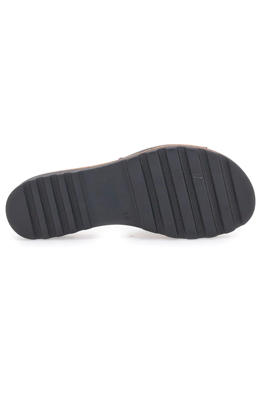 Ciabatte Nere con Platform Effetto Sughero Made in Italy PITTARELLO 244870811