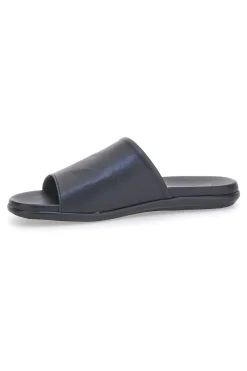 Ciabatte Nere in Pelle Made in Italy JERPOINT 8113