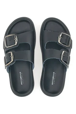 Ciabatte Nere In Vera Pelle Pittarello Capsule 27154