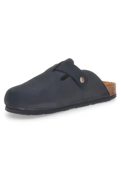 Ciabatte Nere Made in Italy Con Sottopiede in Vera Pelle SUPERGA S31U384