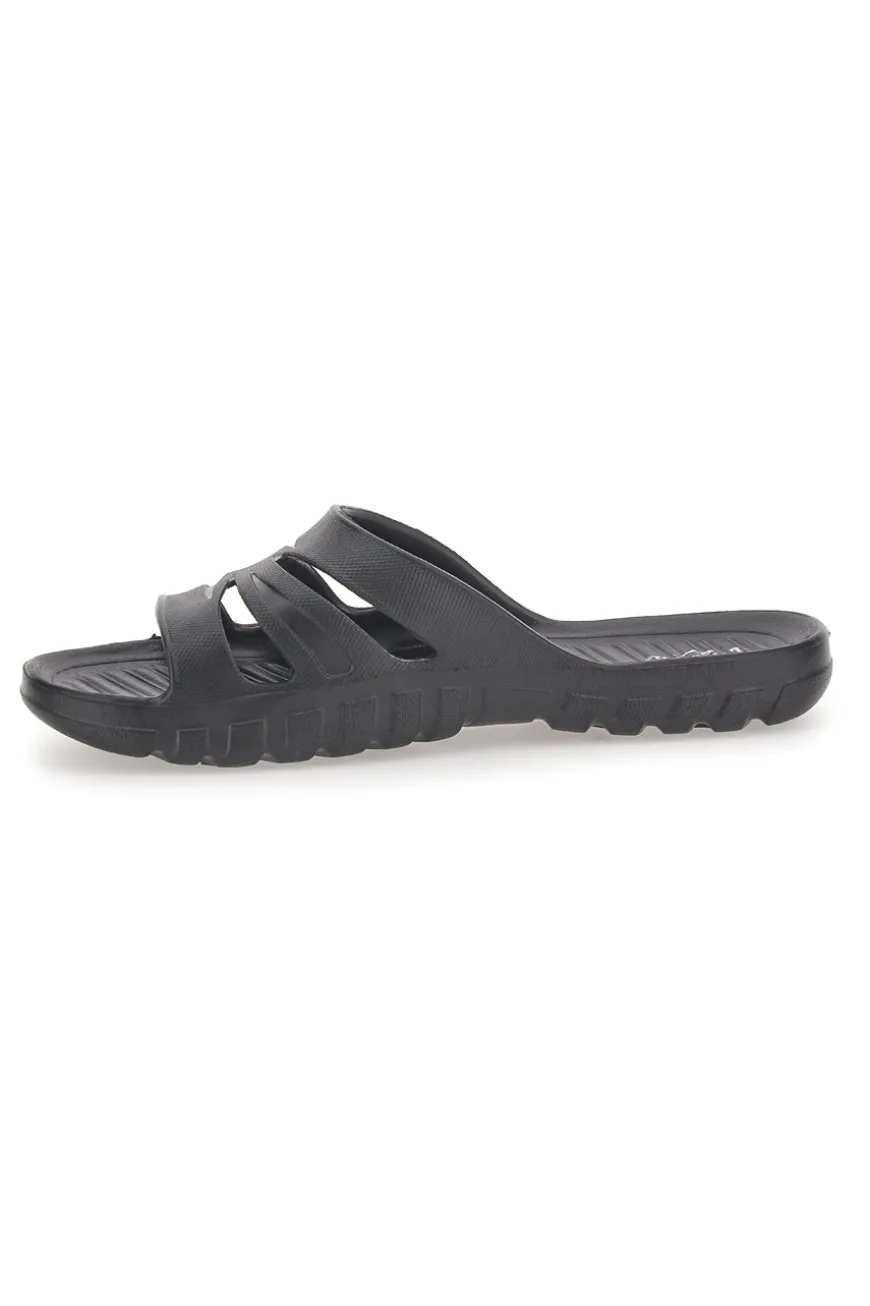 Ciabatte nere monoscocca con logo EVERLAST EV064