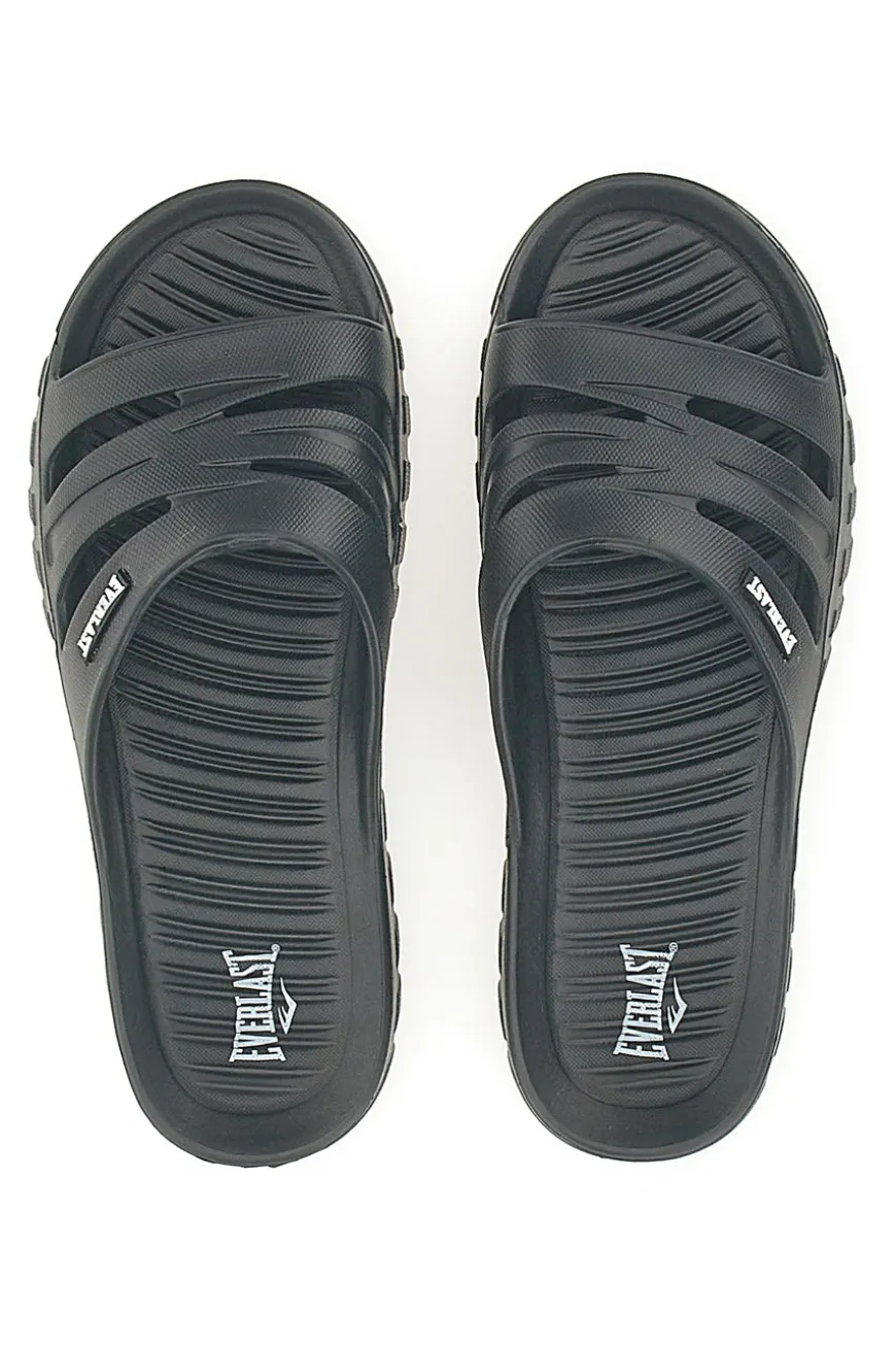 Ciabatte nere monoscocca con logo EVERLAST EV064