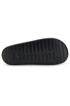 Ciabatte nero con fascia logata Champion Cabana Box Slide