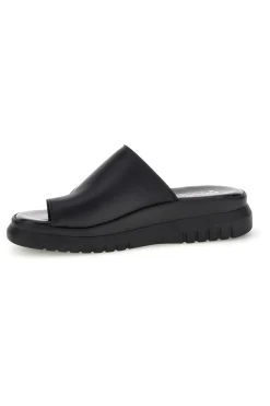 Ciabatte nero con tomaia in vera pelle Pittarello 32441926
