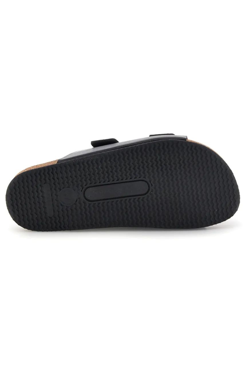 Ciabatte nero doppia fibbia Pittarello tierra 335A20630SR