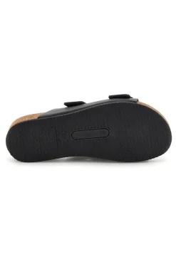 Ciabatte nero sottopiede in vera pelle Pittarello eco 293A350SR