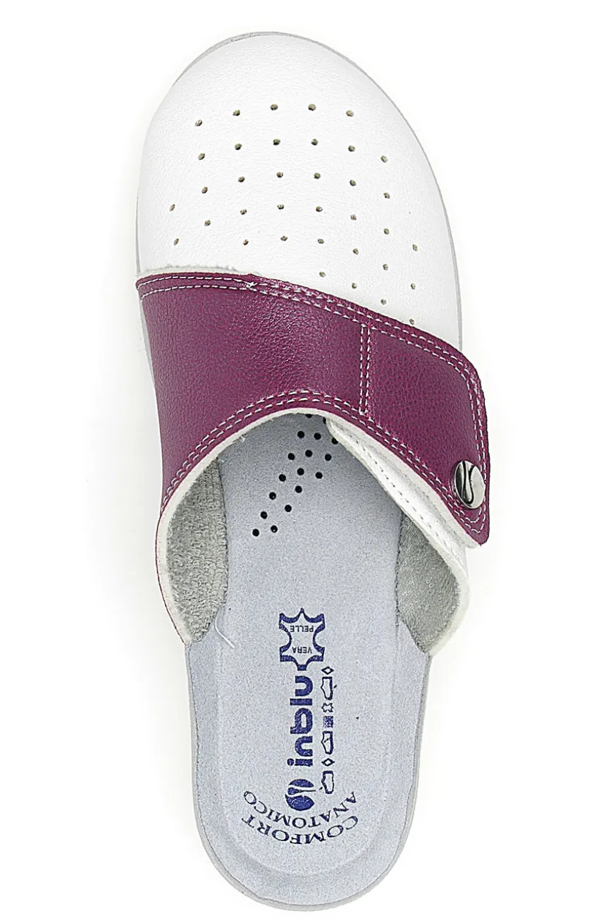 Ciabatte Professionali Bianche e Rosa Inblu 5033V