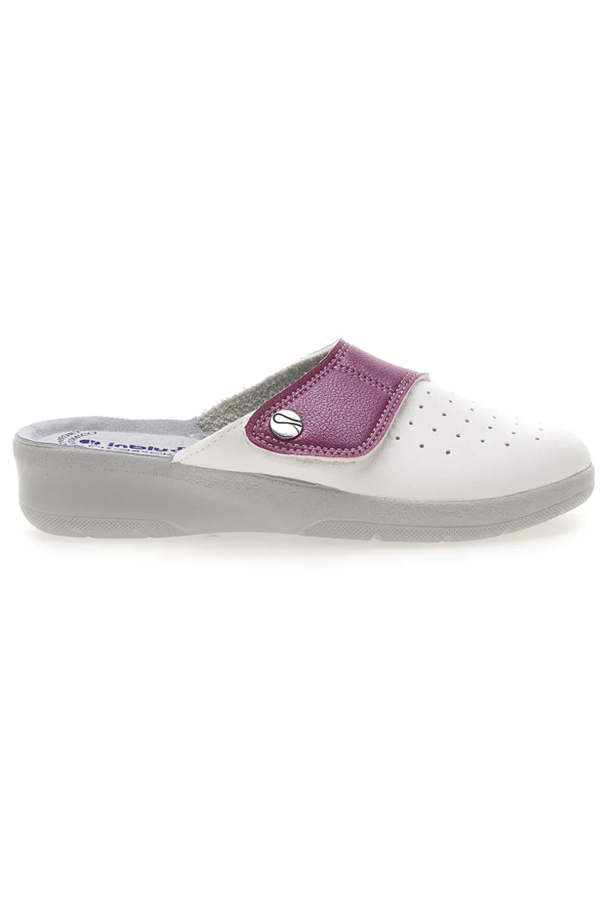 Ciabatte Professionali Bianche e Rosa Inblu 5033V