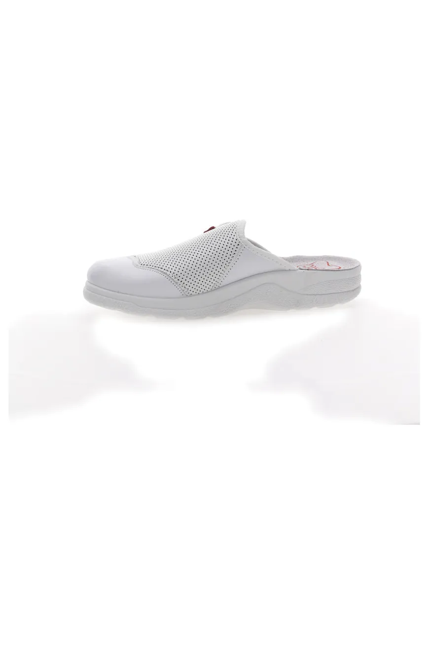 Ciabatte Professionali Bianche In Vera Pelle MR Chef 641