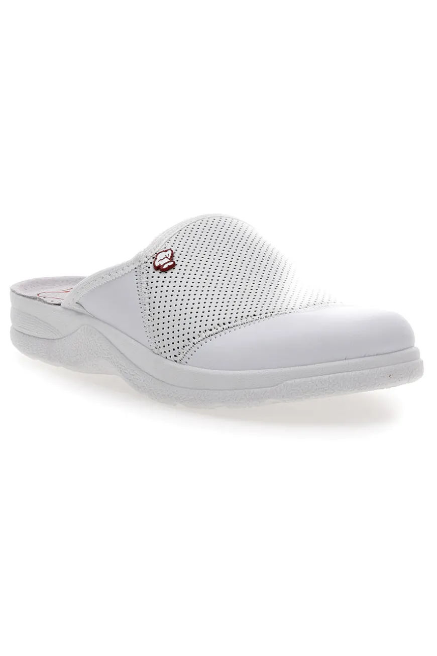 Ciabatte Professionali Bianche In Vera Pelle MR Chef 641
