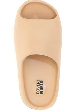Ciabatte Slide in Gomma Beige Coveri World 46