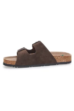 Ciabatte testa di moro doppia fibbia suola antiscivolo Pittarello Green Walk vegan 335CF038S