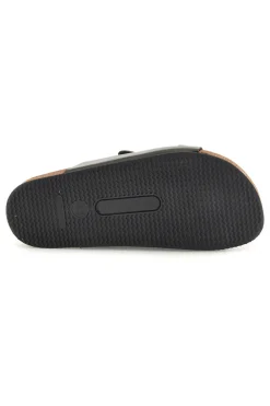 Ciabatte verde militare con doppia fibbia Pittarello tierra 335A038SR