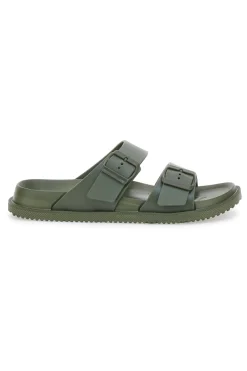 Ciabatte Verde Militare Con Doppia Fascia 2T2L 72593