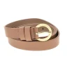 Cintura marrone con fibbia tonda First lady WIS 0149 E