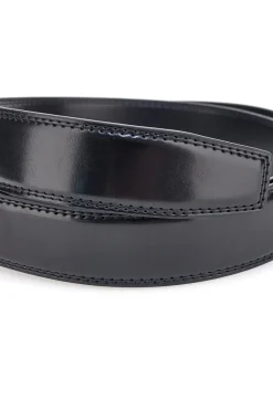Cintura nera in pelle con fibbia in metallo Navigare A3876-35