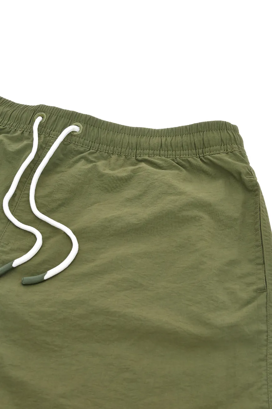 Costume Boxer Mare Verde da Uomo Con Tasche Aqu77 001