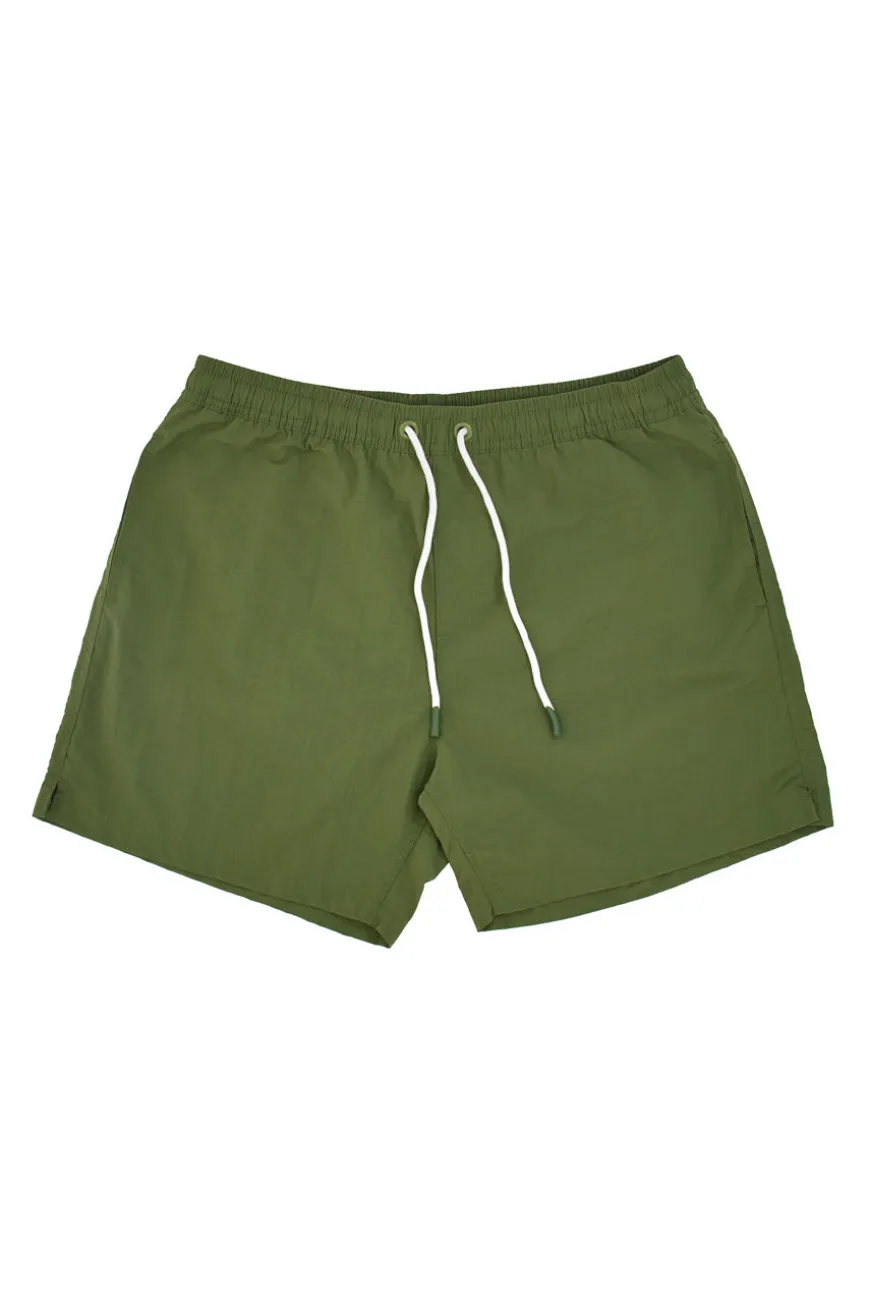 Costume Boxer Mare Verde da Uomo Con Tasche Aqu77 001