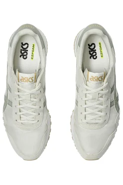 Cremefarbene und grüne Sneakers mit Ortholite-Einlegesohle ASICS Tiger Runner II