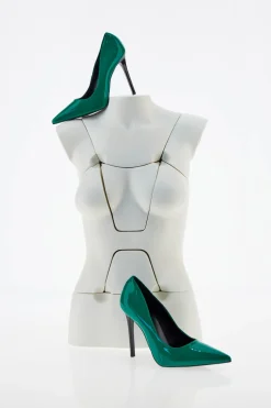 Décolleté a Punta Pittarello Elite 193 Green in vernice