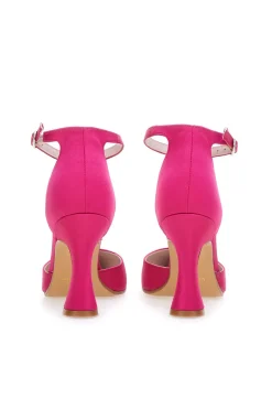 Décolleté a Punta Pittarello Love 704 Raso Fuxia