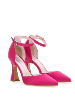 Décolleté a Punta Pittarello Love 704 Raso Fuxia