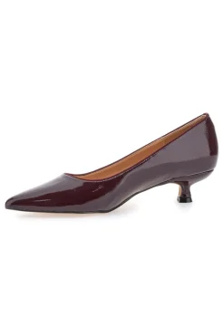 Décolleté bordeaux in vernice con tacco basso Mon Dieu 9904H18