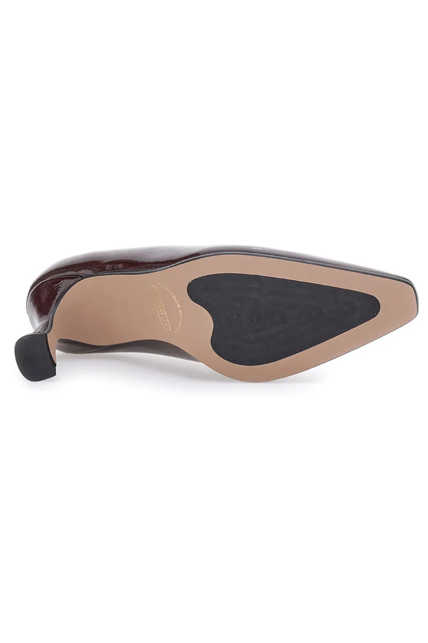 Décolleté Bordò in vernice Pittarello C703