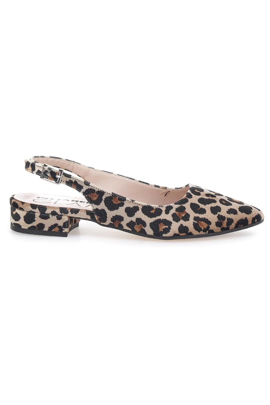 Décolleté da donna leopardato con cinturino slingback Pittarello Glam 3883
