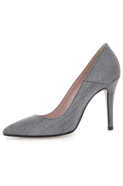 Décolleté grigio scuro glitter con tacco alto Pittarello Romantic 5423