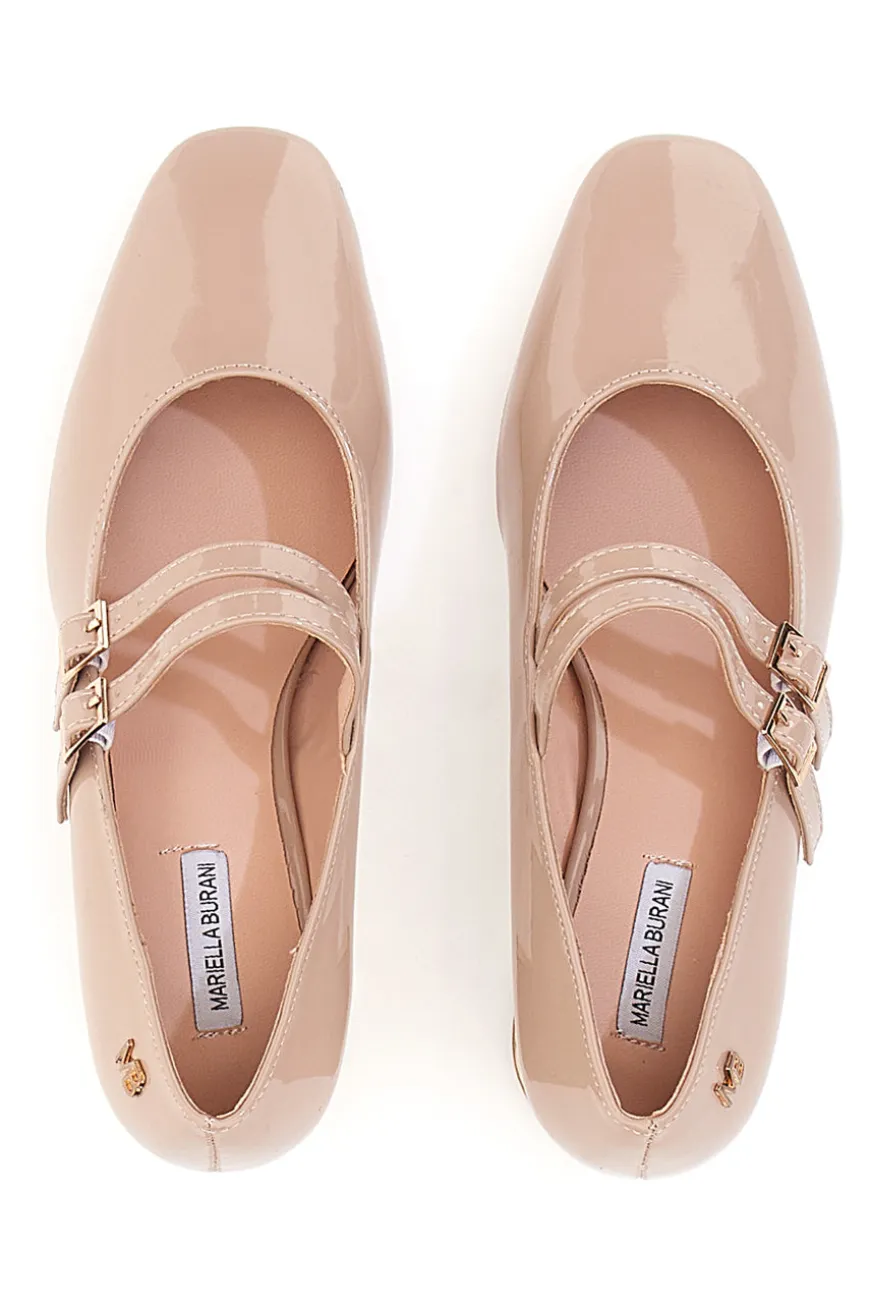 Décolleté Mary Jane Beige con Tacco a blocco MARIELLA BURANI 50810514