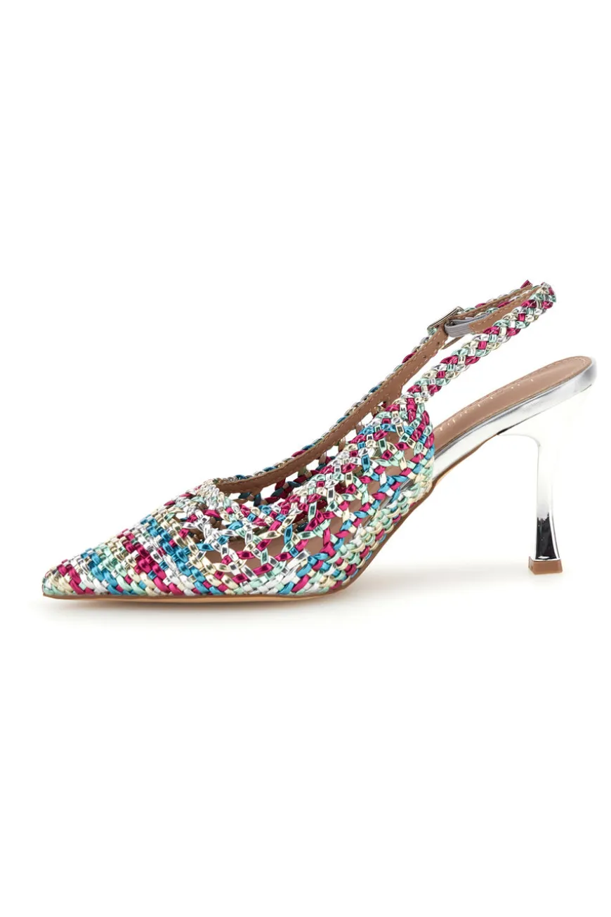 Décolleté multicolor con cinturino First lady P660