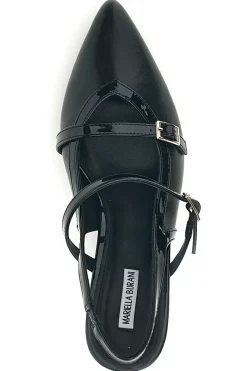 Décolleté nere con cinturini e tacco sagomato Burani 51852c1211