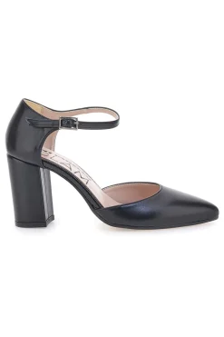 Décolleté Nere Con Cinturino e Tacco a Blocco PITTARELLO GLAM 2615