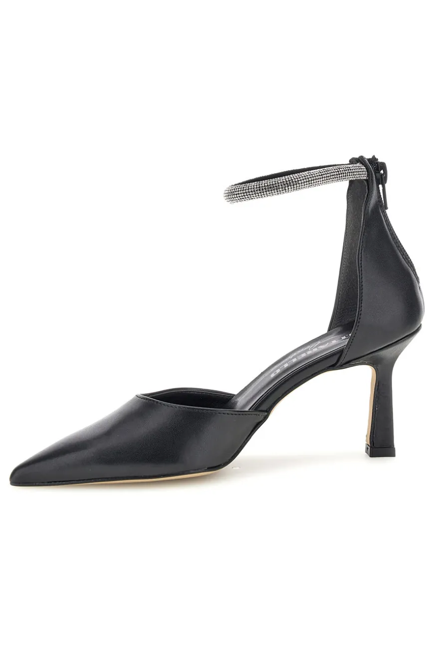 Décolleté nere con cinturino Pittarello couture 709