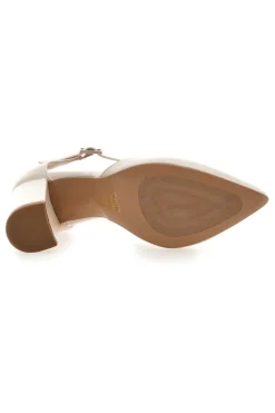 Décolleté Panna Con Cinturino e Tacco a Blocco PITTARELLO GLAM 2615
