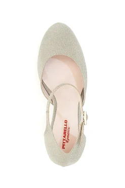 Décolleté Platino Tacco 8 Cm Pittarello Romantic 2569