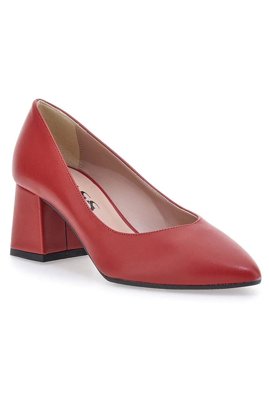 Décolleté Rosso con tacco largo Pittarello class 774