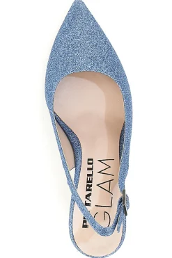 Décolleté Slingback Celesti con Brillantini PITTARELLO CLASS 5171