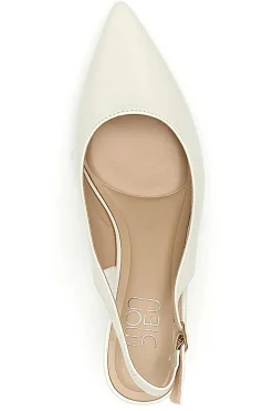 Décolleté Slingback in Vernice Beige MON DIEU FDS246C