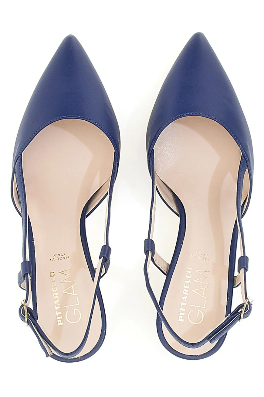 Décolleté Slingback Navy con Tacco Medio PITTARELLO GLAM 3358
