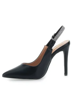Décolleté Slingback Nere con Tacco Alto FIRST LADY P528