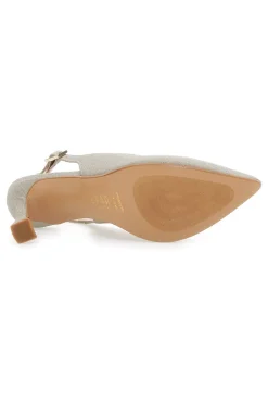 Décolleté Slingback Platino con Tacco a Punta PITTARELLO GLAM 5371