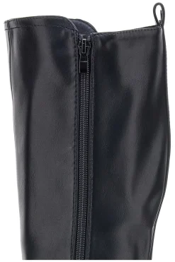 Energy 1359 – Schwarze Stiefel mit Blockabsatz und elastischem Seitendetail