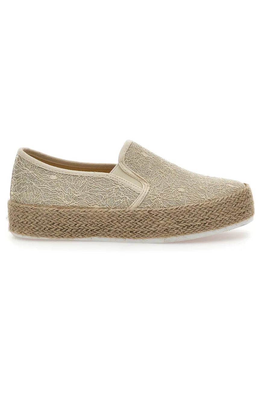 Espadrillas Beige con Pizzo Energy 132